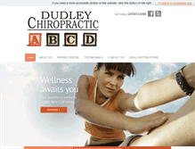 Tablet Screenshot of dudleychiropractic.com